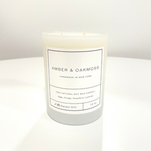  Amber-Oakmoss Candle | Soy Wax Candles | Made in New York