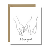 I Love You Minimalist | Valentines Cards | Love and Elegant Cards | Friendship Cards