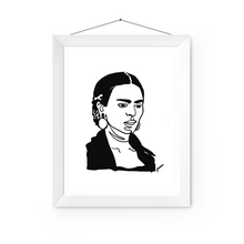  Frida Blank and White Art Print | Home Decor | Minimalist Drawing | Room Ideas | Iconic People