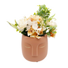 Light Orange Face Ceramic Vase | Flower Arrangement | Modern Decor | Home Decor | Unique Pieces