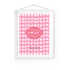 XOXO Pink Lips Art Print | Preppy and Pink Collection