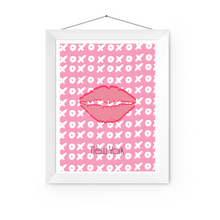  XOXO Pink Lips Art Print | Preppy and Pink Collection