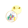 New York City Colorful | Gold Pins | Perfect for Jackets, Backpacks and More!