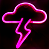 Lightning Bolt + Cloud Neon Signs | LED Lights | Art Wall Decor | Fun Wall Decor | Room Decor | Creative Spaces