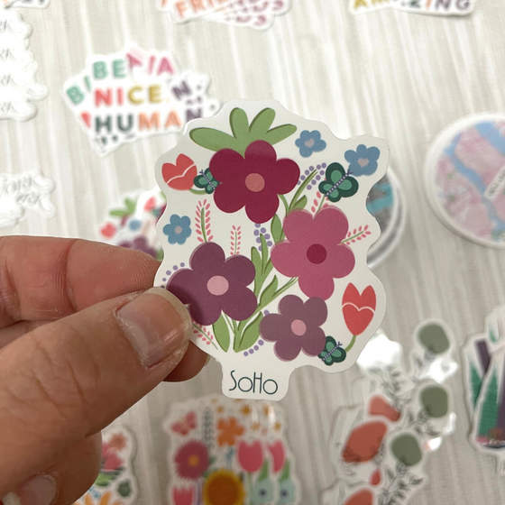 SoHo Flowers Sticker