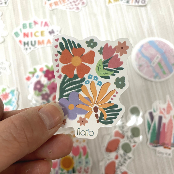 NoHo Flowers Sticker