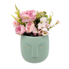 Green Face Ceramic Vase | Flower Arrangement | Modern Decor | Home Decor | Unique Pieces