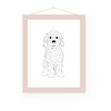 Doodle Dog Art Print | Home Decor | Dog Lover| Animal Love | Unique Prints | Cute Dogs