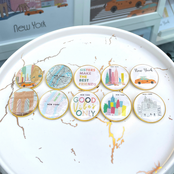 New York City Taxi  | Gold Pin | New York Pins | Perfect for Jackets and More!