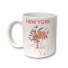 Floral Girl New York | Ceramic Mugs | Made in NYC | New York Souvenirs