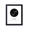 Scorpio Sign Art Print | Home Decor | Zodiac Art Decor | Room Ideas | Perfect Gift