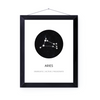 Aries Sign Art Print | Home Decor | Zodiac Art Decor | Room Ideas | Perfect Gift