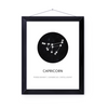 Capricorn Sign Art Print | Home Decor | Zodiac Art Decor | Room Ideas | Perfect Gift