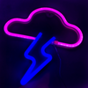 Lightning Bolt + Cloud Neon Signs | LED Lights | Art Wall Decor | Fun Wall Decor | Room Decor | Creative Spaces