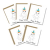 Happy Birthday Frenchie Dog | Minimalist Cards | Birthday Cards