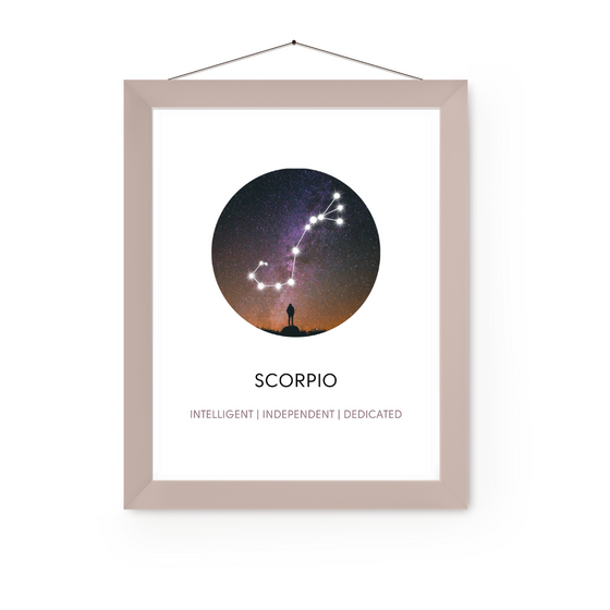 Scorpio Sign Art Print | Home Decor | Zodiac Art Decor | Room Ideas | Perfect Gift