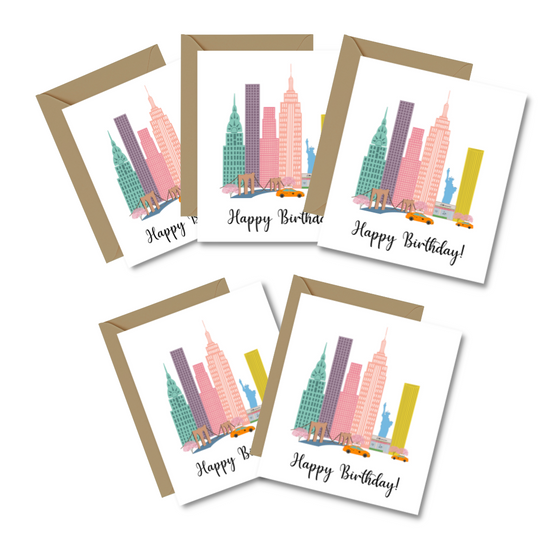 Happy Birthday NYC | Birthday Cards | Fun Cards | Celebration Cards | NYC Lover