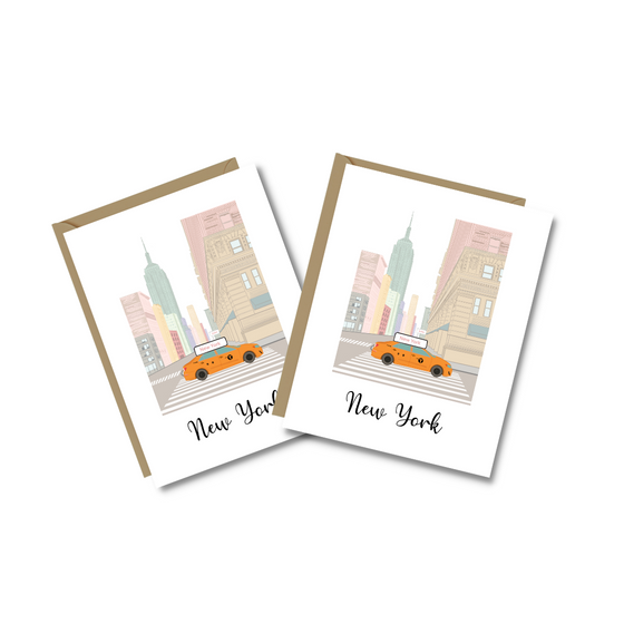 New York City Streets Card | NYC Greeting Cards | Elegant Cards | Travel Gifts