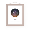 Aries Sign Art Print | Home Decor | Zodiac Art Decor | Room Ideas | Perfect Gift