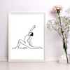 Yoga Pose Art Print | Home Decor | Fit Decor | Room Ideas | Yoga Lover