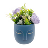 Blue Face Ceramic Vase | Flower Arrangement | Modern Decor | Home Decor | Unique Pieces