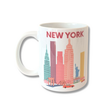  New York City Pink  | Ceramic Mugs | Made in NYC | New York Souvenirs