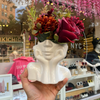 Cute Face Ceramic Vase | Flower Arrangement Vase | Center Table