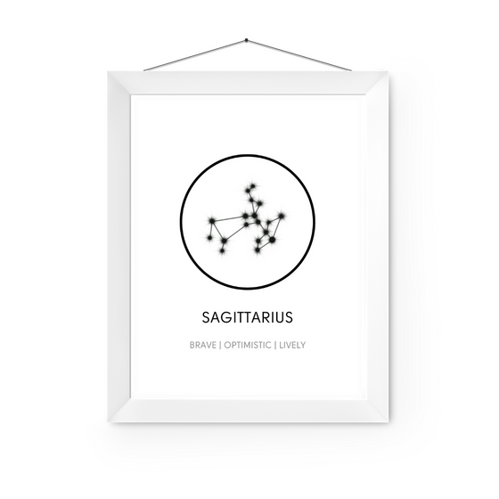 Sagittarius Sign Art Print | Home Decor | Zodiac Art Decor | Room Ideas | Perfect Gift