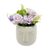 White Face Ceramic Vase | Flower Arrangement | Modern Decor | Home Decor | Unique Pieces