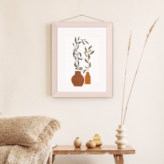 Sunlight Plants Art Print | Home Decor | Minimal Boho Print | Room Ideas | Boho Gallery | Abstract Art