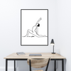 Yoga Pose Art Print | Home Decor | Fit Decor | Room Ideas | Yoga Lover