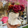 Cute Face Ceramic Vase | Flower Arrangement Vase | Center Table