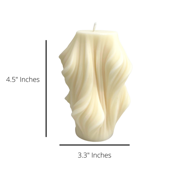 Elegant Wavy  Candle | Soy Wax Candles | Made in NYC