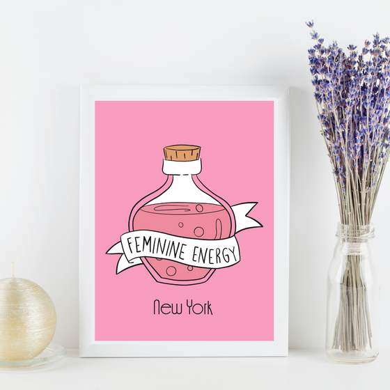 Feminine Energy Art Print | Preppy and Pink Collection