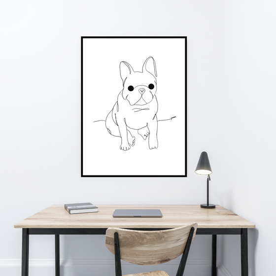 Frenchie Art Print | Home Decor | Dog Lover| Animal Love | Unique Prints | Cute Dogs