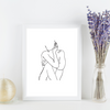Female Body Minimalist Art Print | Home Decor | Minimalist Drawing | Room Ideas