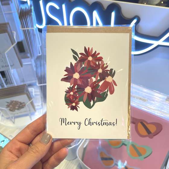 Merry Christmas Festive Card | Minimalist Greeting Cards | Funny and Elegant Cards | Holiday Cards