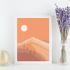 Full Mountains Boho Art Print | Home Decor | Minimal Boho Print | Room Ideas | Boho Gallery | Abstract Art