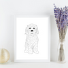 Doodle Dog Art Print | Home Decor | Dog Lover| Animal Love | Unique Prints | Cute Dogs