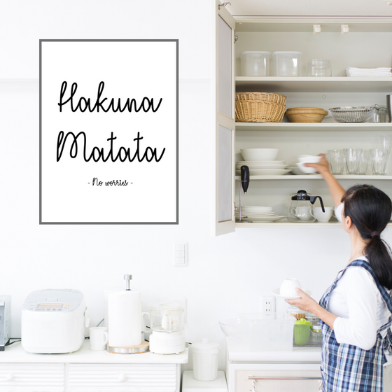 Hakuna Matata Art Print | Home Decor | Popular Quotes | Room Ideas | Unique Decor