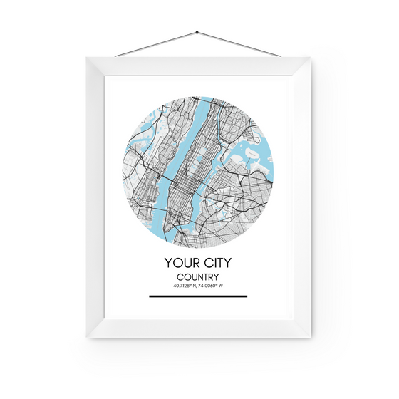 San Juan City Map Print | Poster City Map | Home Decor | 16 Designs Available