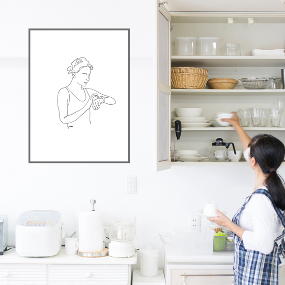 Girl Runner Minimalist Art Print | Home Decor | Minimalist Drawing | Room Ideas