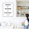Wash Your Hands | Home Decor | Popular Quotes | Room Ideas | Cool Decor