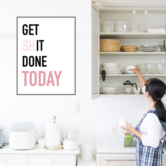 Get it Done Today Art Print | Home Decor | Popular Quotes | Room Ideas | Unique Decor