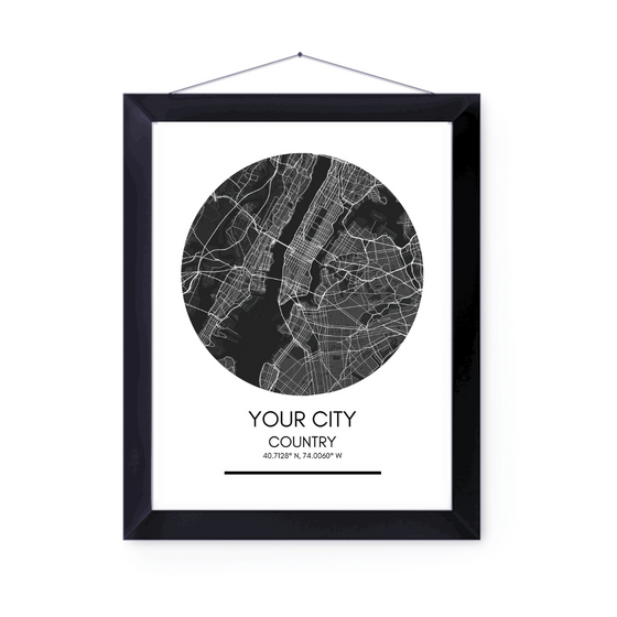 Paris City Map Print | Poster City Map | Home Decor | Traveler Gift | 16 Designs Available