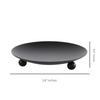 Candle Trays | Plates for Candles | Gold Finish | Black Finish