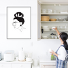 Young RBG Minimalist Art Print | Home Decor | Minimalist Drawing | Room Ideas | Iconic People