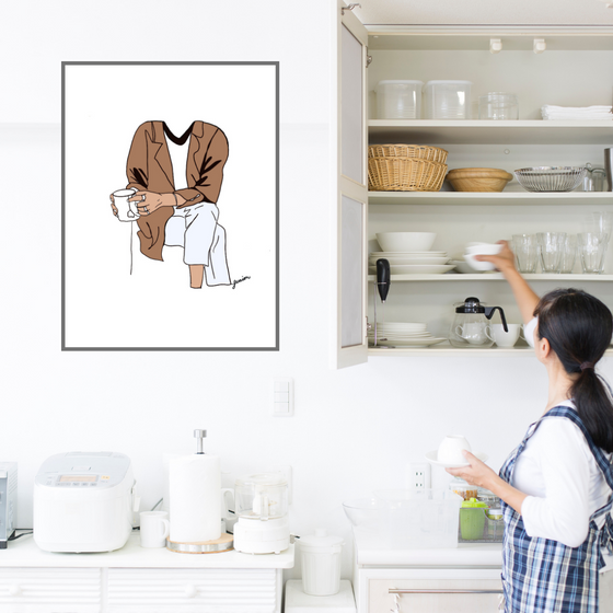 Tea Time Art Print | Home Decor | Tea Lover | Room Ideas | Unique Design