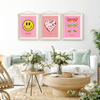 Sunglasses Heart Colorful Art Print | Preppy and Pink Collection