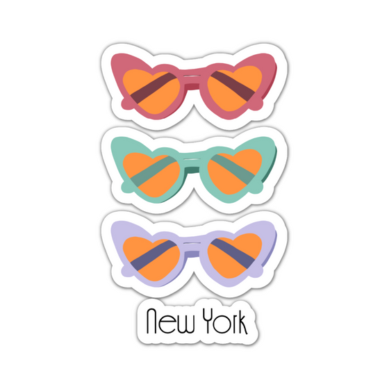Sunglasses New York Sticker